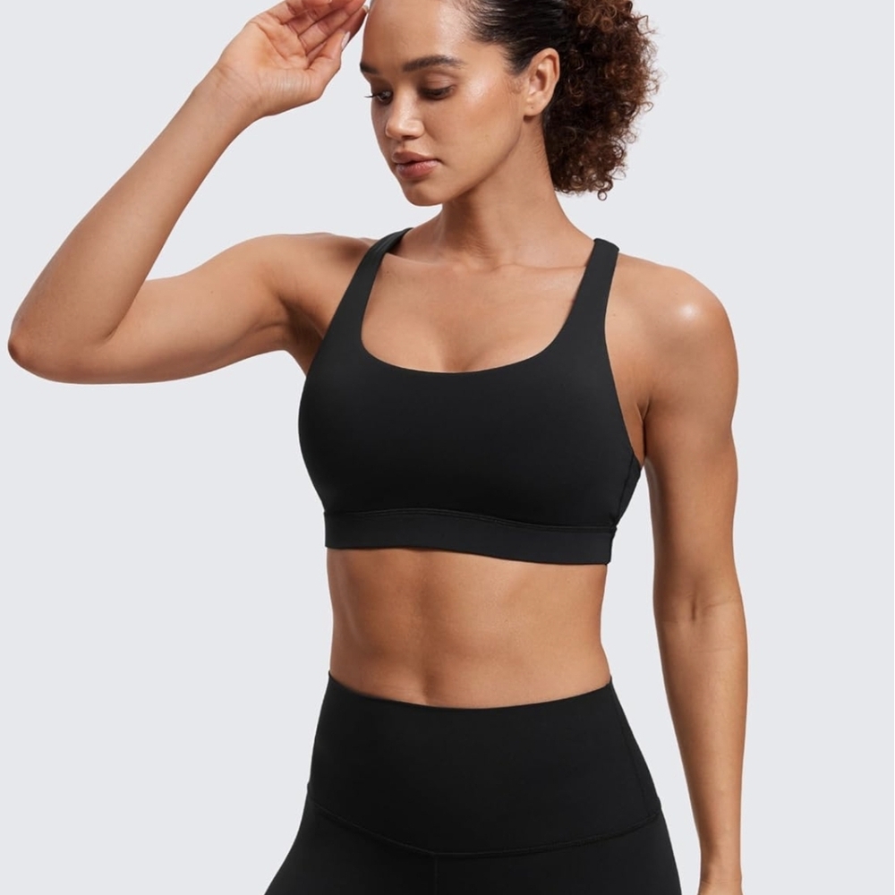 CRZ YOGA Black Sports Bra